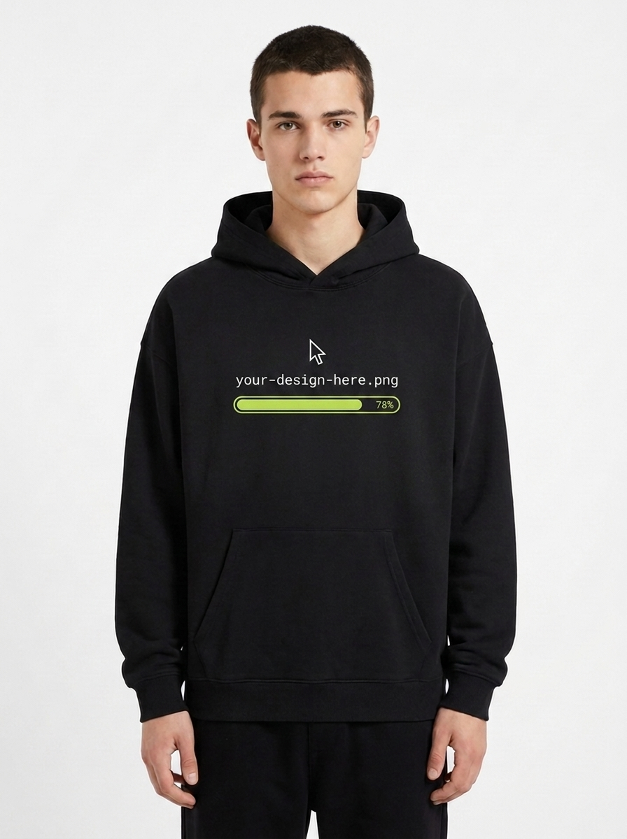 Custom Core Hoodie - your design here upload bar